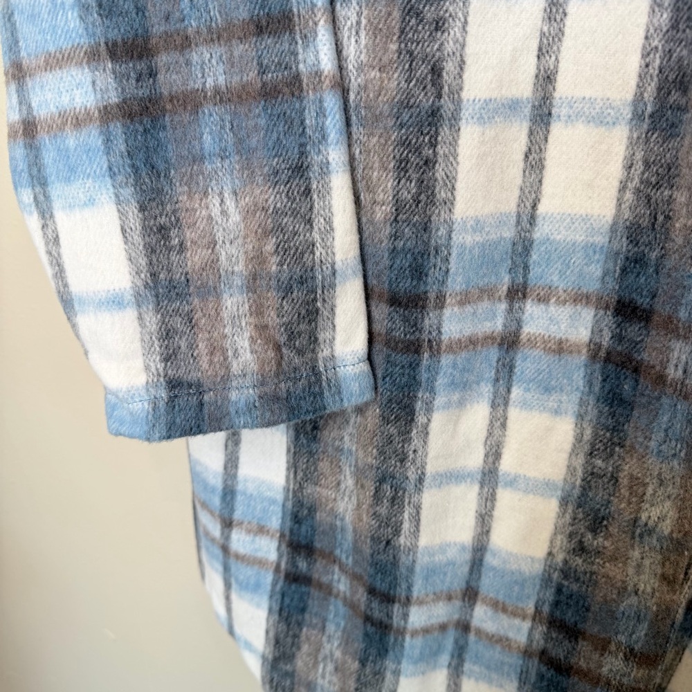 MELLODAY | NWT Plus Size Plaid Utility Shirt Jacket Shacket - Picture 8 of 14